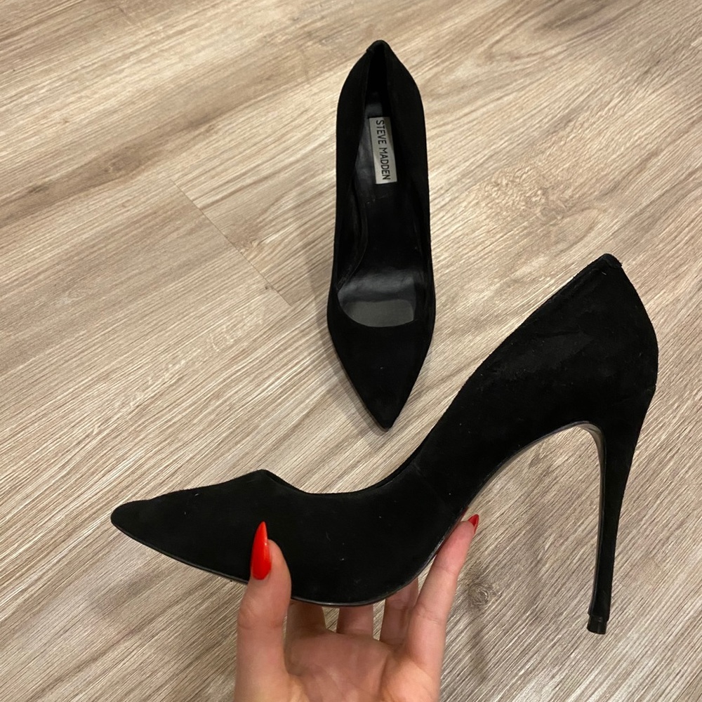 Suede Heels